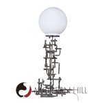 Fantoni Brutalist Mid Century Iron Lamp | Mid Century Modern Furniture - Mid Century Furniture Chicago Fantoni Brutalist Mid Century Iron Lamp