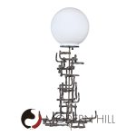 Fantoni Brutalist Mid Century Iron Lamp | Mid Century Modern Furniture - Mid Century Furniture Chicago Fantoni Brutalist Mid Century Iron Lamp