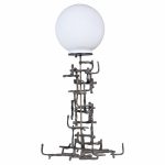Fantoni Brutalist Mid Century Iron Lamp | Mid Century Modern Furniture - Mid Century Furniture Chicago Fantoni Brutalist Mid Century Iron Lamp