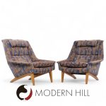 Folke Ohlsson for Dux Mid Century Swedish Teak Lounge Chairs - Pair | Mid Century Modern Furniture - Mid Century Furniture Chicago Folke Ohlsson for Dux Mid Century Swedish Teak Lounge Chairs - Pair