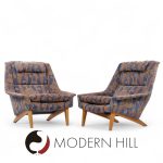 Folke Ohlsson for Dux Mid Century Swedish Teak Lounge Chairs - Pair | Mid Century Modern Furniture - Mid Century Furniture Chicago Folke Ohlsson for Dux Mid Century Swedish Teak Lounge Chairs - Pair