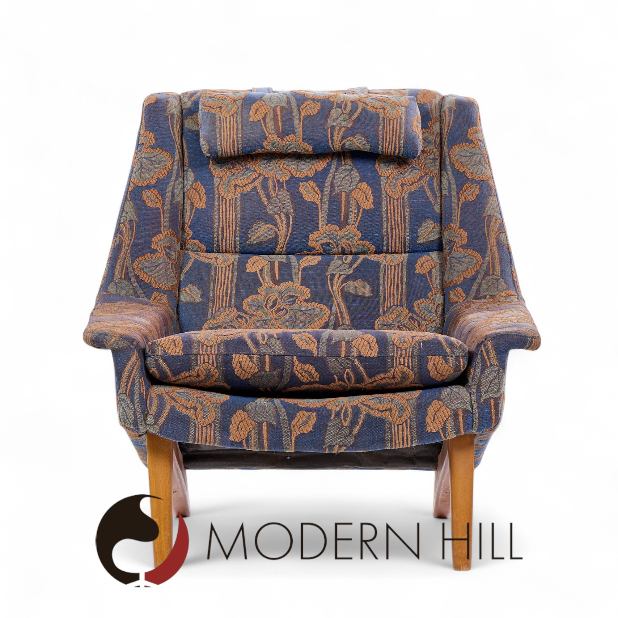 Folke Ohlsson for Dux Mid Century Swedish Teak Lounge Chairs - Pair