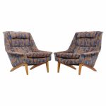 Folke Ohlsson for Dux Mid Century Swedish Teak Lounge Chairs - Pair | Mid Century Modern Furniture - Mid Century Furniture Chicago Folke Ohlsson for Dux Mid Century Swedish Teak Lounge Chairs - Pair