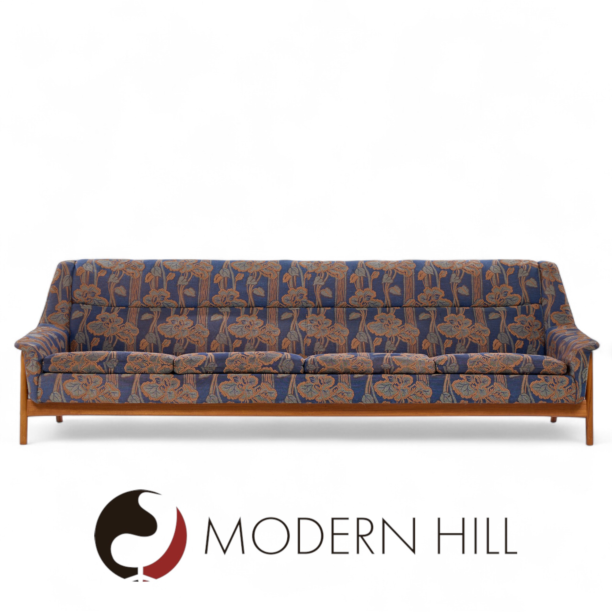 Folke Ohlsson for Dux Mid Century Swedish Teak Sofa