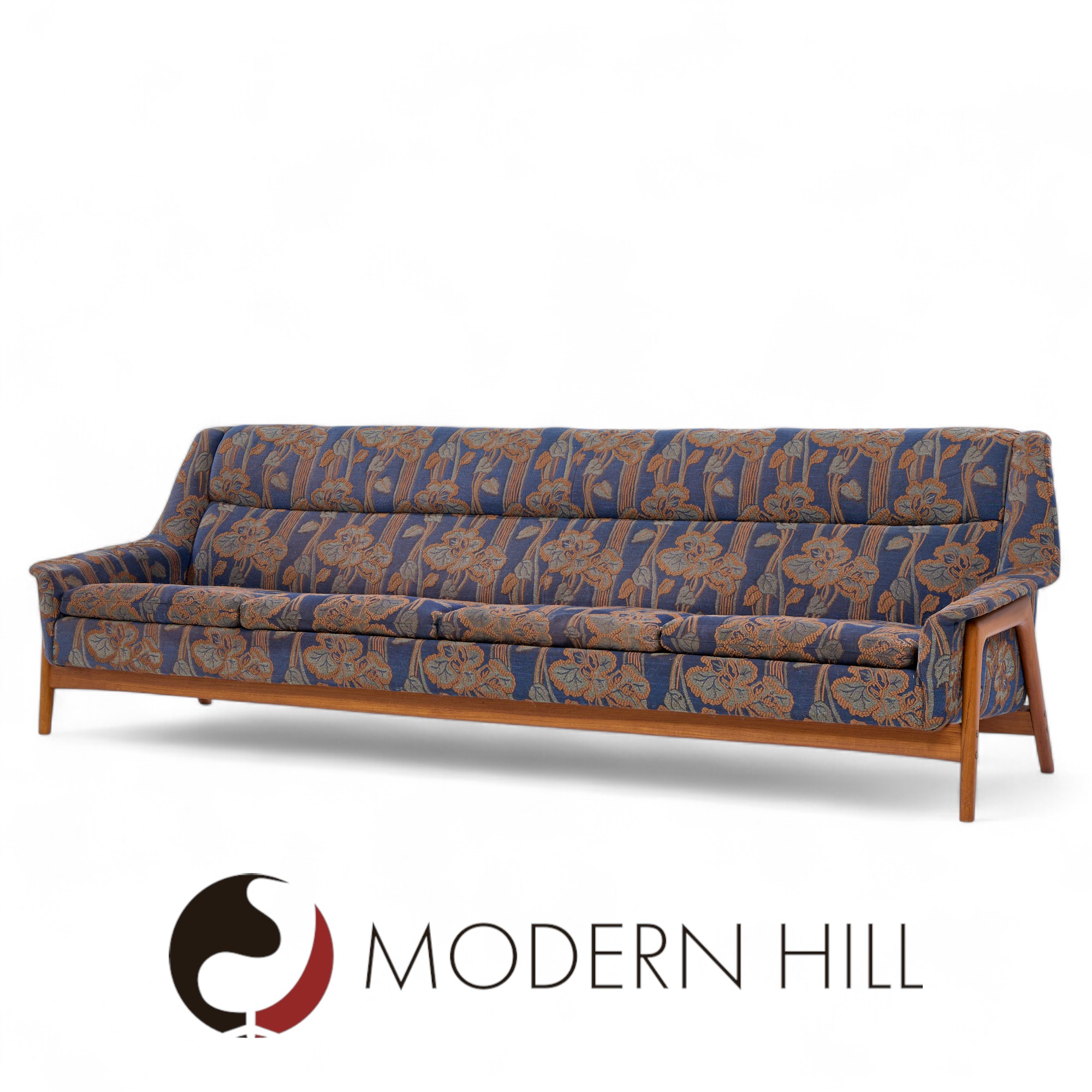 Folke Ohlsson for Dux Mid Century Swedish Teak Sofa