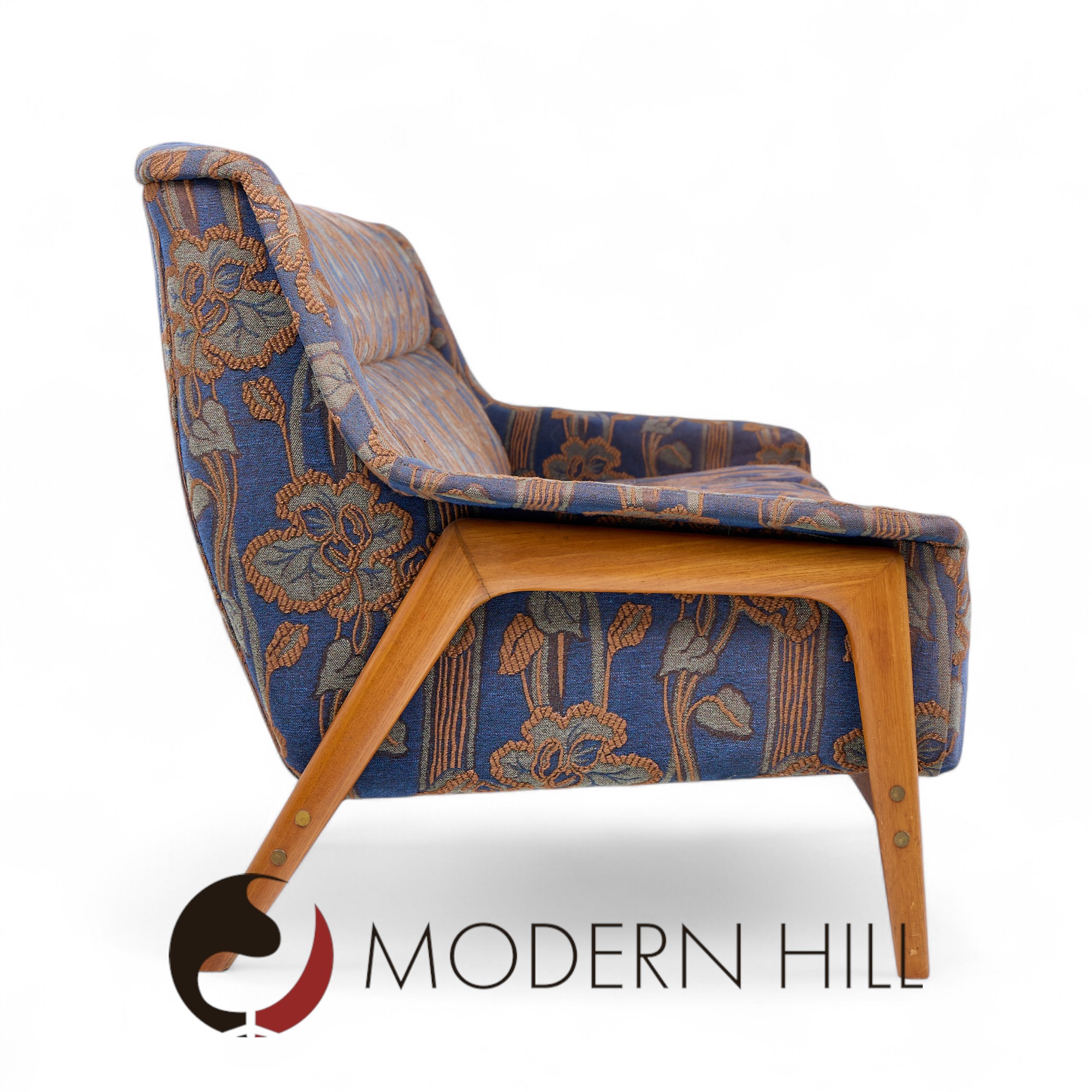 Folke Ohlsson for Dux Mid Century Swedish Teak Sofa