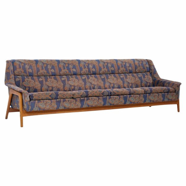Folke Ohlsson for Dux Mid Century Swedish Teak Sofa