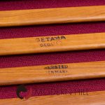 Hans Wegner for Getama Ge-290 Mid Century Danish Teak High Back Lounge Chairs - Pair with Ottoman