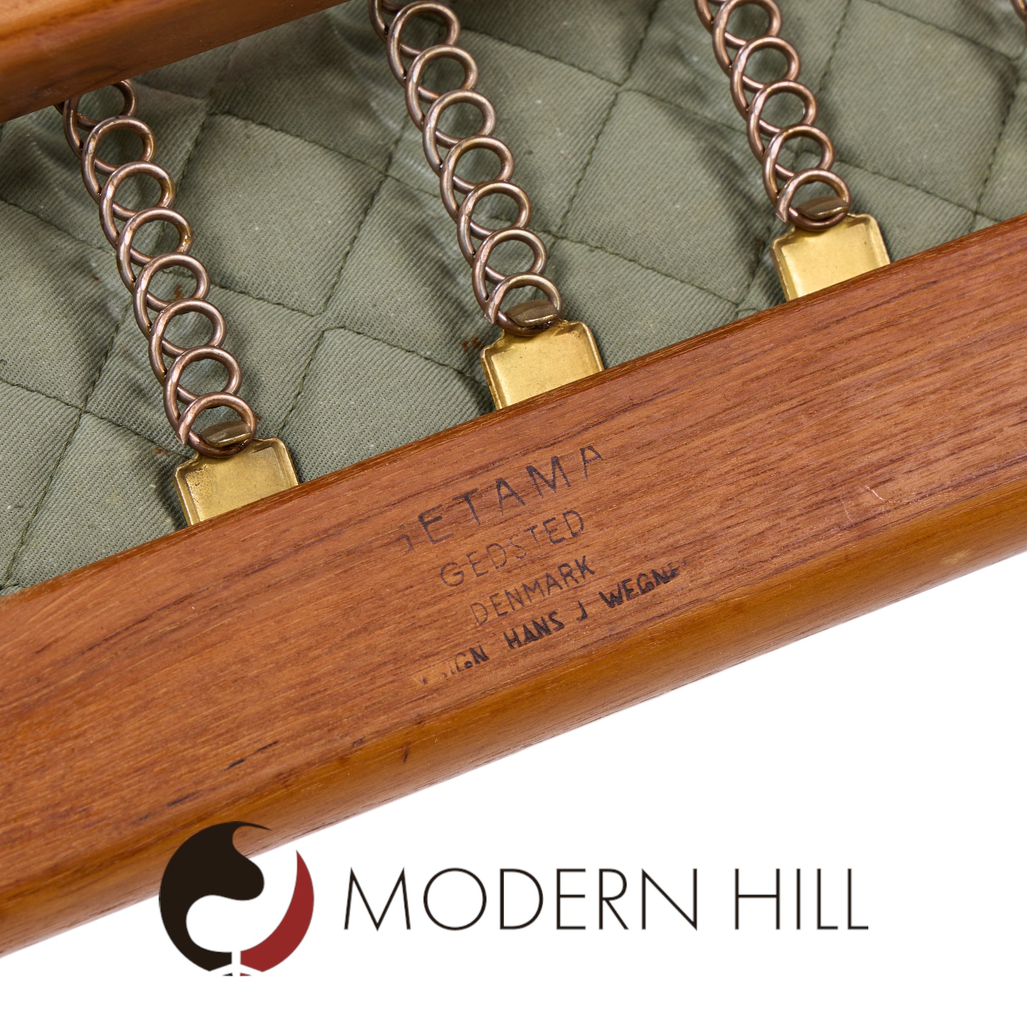 Hans Wegner for Getama Ge-290 Mid Century Danish Teak Low Back Lounge Chairs - Pair