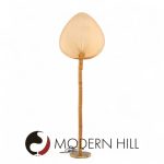 Ingo Maurer Style Mid Century Palm Fan Floor Lamp