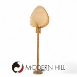 Ingo Maurer Style Mid Century Palm Fan Floor Lamp