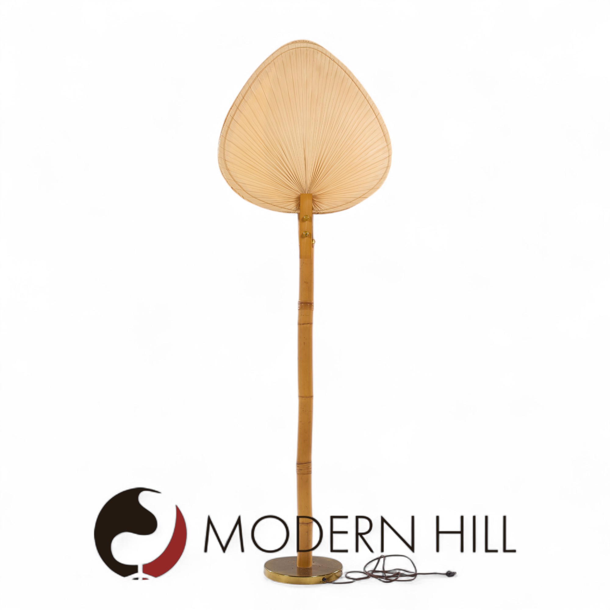 Ingo Maurer Style Mid Century Palm Fan Floor Lamp