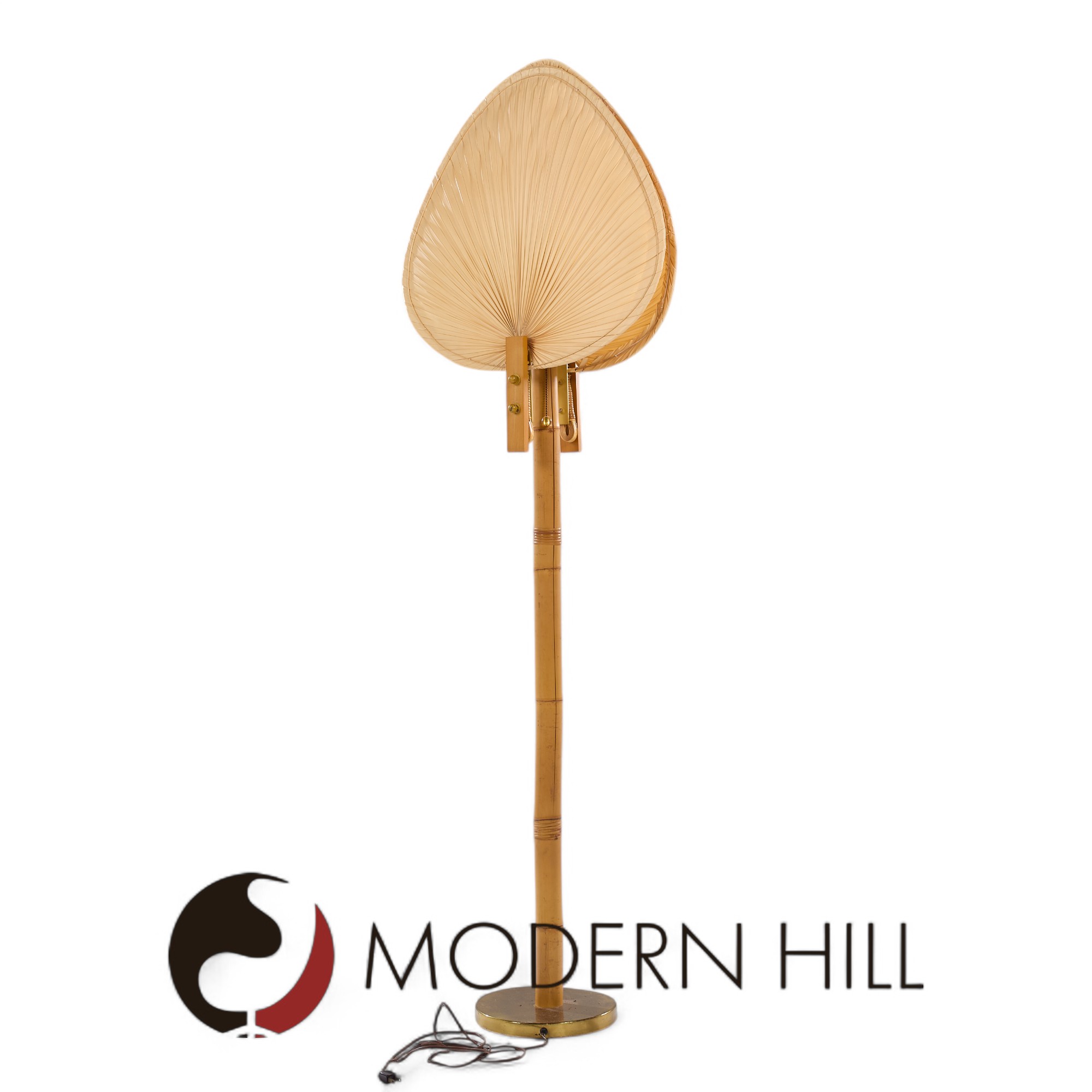 Ingo Maurer Style Mid Century Palm Fan Floor Lamp