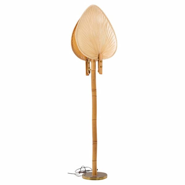 ingo maurer style mid century palm fan floor lamp