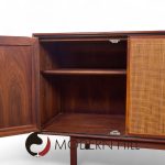 Jack Cartwright for Founders Mid Century Walnut and Cane Front Credenza | Mid Century Modern Furniture - Mid Century Furniture Chicago Jack Cartwright for Founders Mid Century Walnut and Cane Front Credenza