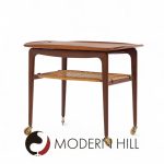 Johannes Andersen for Cfc Silkeborg Mid Century Danish Teak Bar Serving Cart | Mid Century Modern Furniture - Mid Century Furniture Chicago Johannes Andersen for Cfc Silkeborg Mid Century Danish Teak Bar Serving Cart