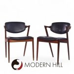 Kai Kristiansen Model 42 Mid Century Danish Rosewood Dining Chairs - Pair | Mid Century Modern Furniture - Mid Century Furniture Chicago Kai Kristiansen Model 42 Mid Century Danish Rosewood Dining Chairs - Pair