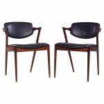 Kai Kristiansen Model 42 Mid Century Danish Rosewood Dining Chairs - Pair | Mid Century Modern Furniture - Mid Century Furniture Chicago Kai Kristiansen Model 42 Mid Century Danish Rosewood Dining Chairs - Pair