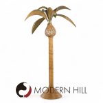 Mario Torres Lopez Style Mid Century Sculptural Rattan Palm Tree Lamps - Pair | Mid Century Modern Furniture - Mid Century Furniture Chicago Mario Torres Lopez Style Mid Century Sculptural Rattan Palm Tree Lamps - Pair
