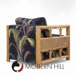 Mcguire Style Mid Century Rattan Club Lounge Chairs - Pair | Mid Century Modern Furniture - Mid Century Furniture Chicago Mcguire Style Mid Century Rattan Club Lounge Chairs - Pair