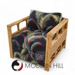 Mcguire Style Mid Century Rattan Club Lounge Chairs - Pair | Mid Century Modern Furniture - Mid Century Furniture Chicago Mcguire Style Mid Century Rattan Club Lounge Chairs - Pair