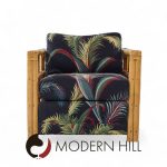 Mcguire Style Mid Century Rattan Club Lounge Chairs - Pair | Mid Century Modern Furniture - Mid Century Furniture Chicago Mcguire Style Mid Century Rattan Club Lounge Chairs - Pair