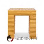 Mcguire Style Mid Century Rattan Side Tables - Pair | Mid Century Modern Furniture - Mid Century Furniture Chicago Mcguire Style Mid Century Rattan Side Tables - Pair