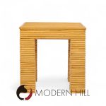 Mcguire Style Mid Century Rattan Side Tables - Pair | Mid Century Modern Furniture - Mid Century Furniture Chicago Mcguire Style Mid Century Rattan Side Tables - Pair