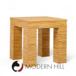 Mcguire Style Mid Century Rattan Side Tables - Pair | Mid Century Modern Furniture - Mid Century Furniture Chicago Mcguire Style Mid Century Rattan Side Tables - Pair