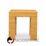 Mcguire Style Mid Century Rattan Side Tables - Pair | Mid Century Modern Furniture - Mid Century Furniture Chicago Mcguire Style Mid Century Rattan Side Tables - Pair