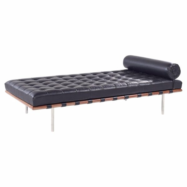 mies van der rohe knoll mid century barcelona daybed chaise