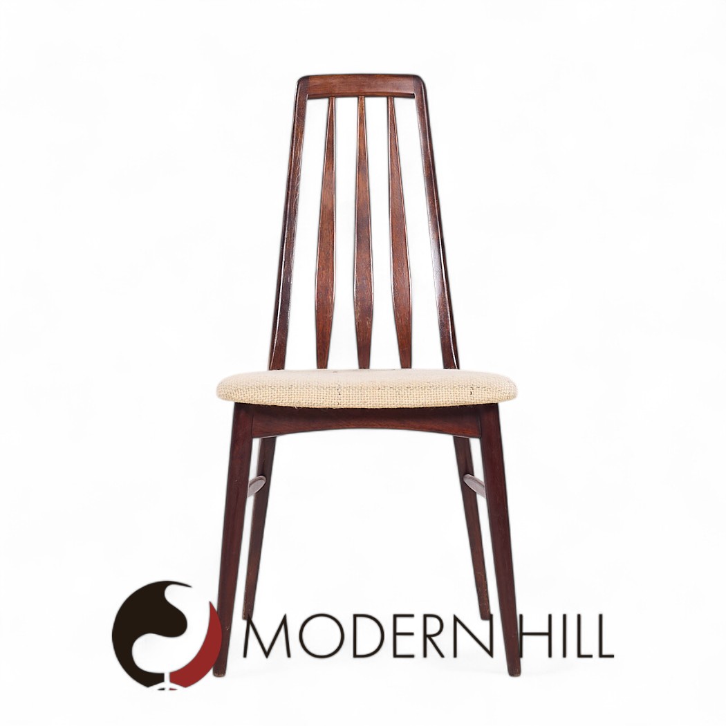 Niels Koefoed Eva Mid Century Danish Rosewood Dining Chairs - Set of 6
