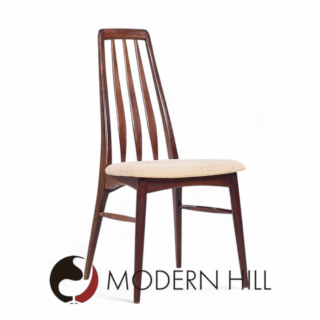 Niels Koefoed Eva Mid Century Danish Rosewood Dining Chairs - Set of 6