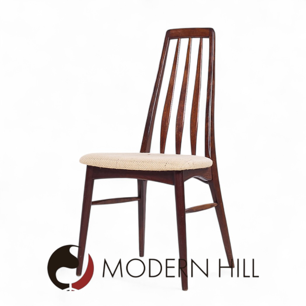 Niels Koefoed Eva Mid Century Danish Rosewood Dining Chairs - Set of 6