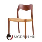 Niels Moller Model 55 and 71 Mid Century Danish and Rope Dining Chairs - Set of 6