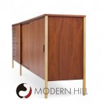 paul mccobb for h. sacks & sons connoisseur collection mid century walnut credenza