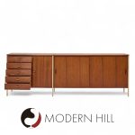 paul mccobb for h. sacks & sons connoisseur collection mid century walnut credenza