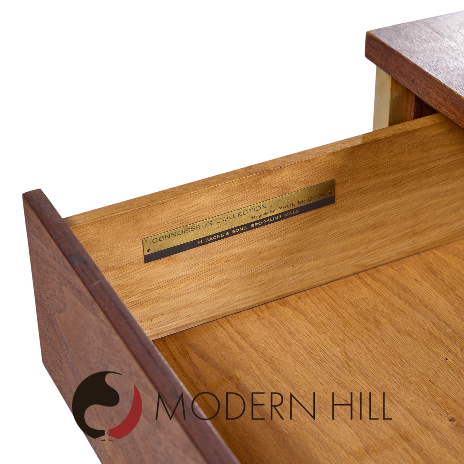 paul mccobb for h. sacks & sons connoisseur collection mid century walnut credenza
