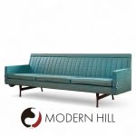 Paul Mccobb for Widdicomb Symmetric Group Mid Century Channel Back Sofa