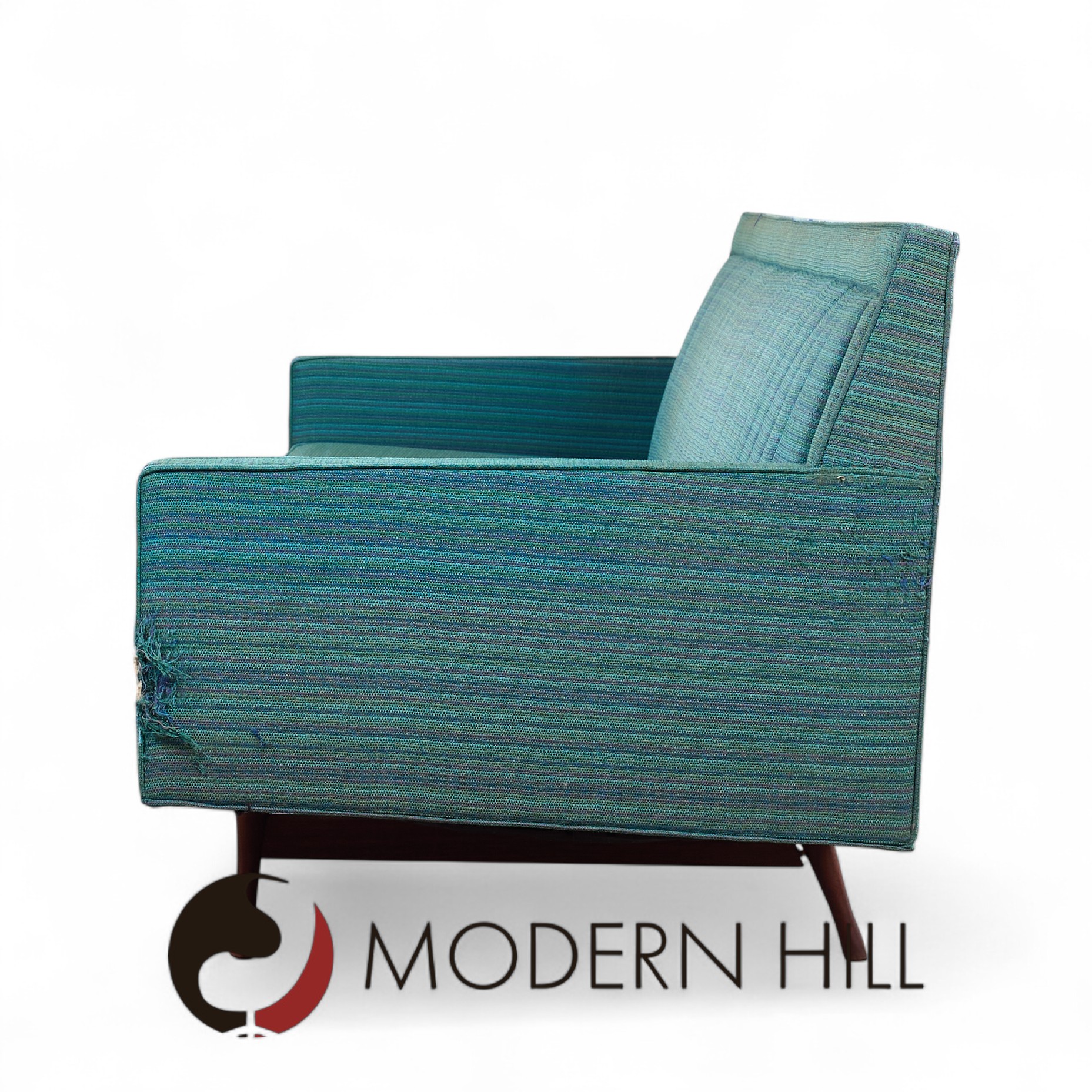 Paul Mccobb for Widdicomb Symmetric Group Mid Century Channel Back Sofa