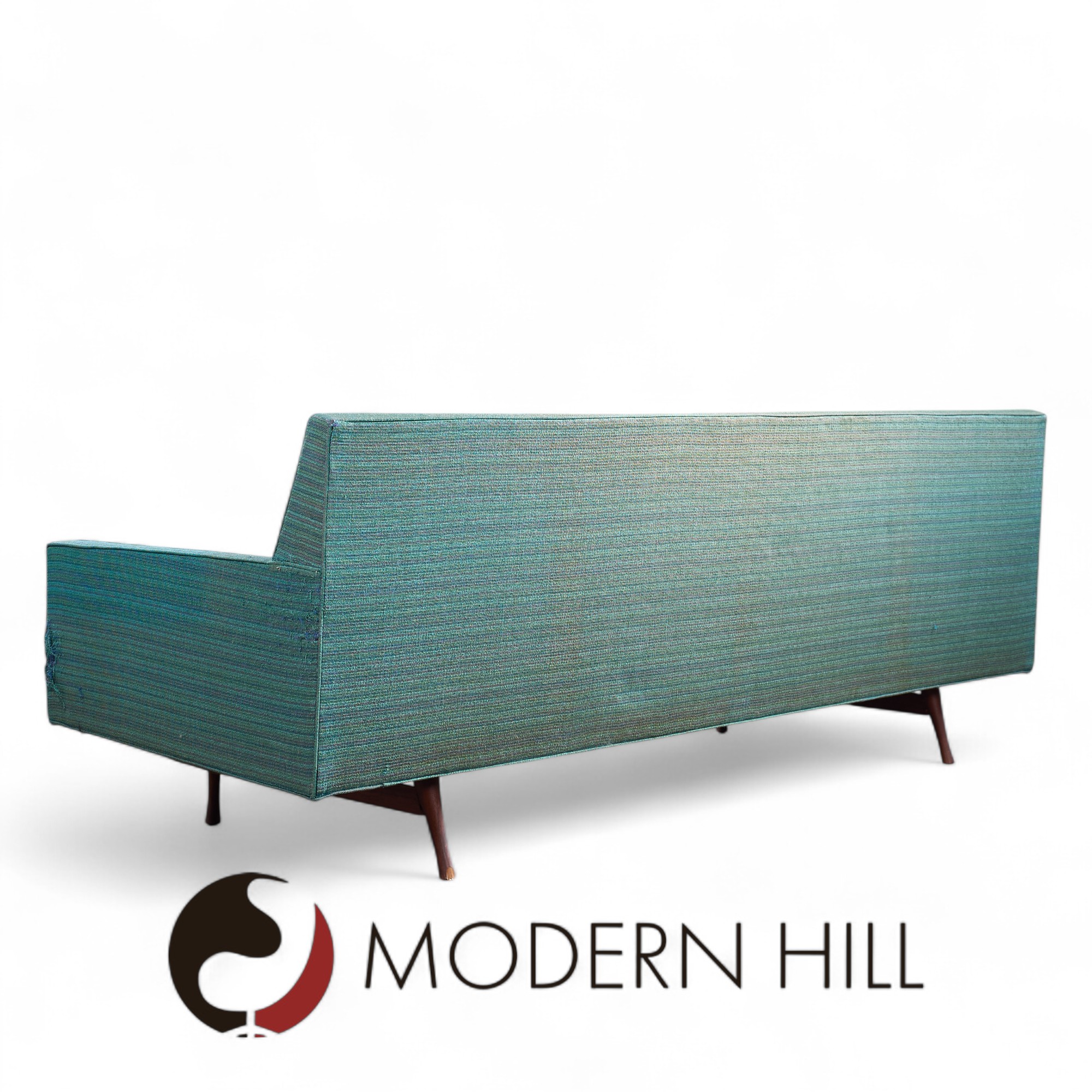 Paul Mccobb for Widdicomb Symmetric Group Mid Century Channel Back Sofa