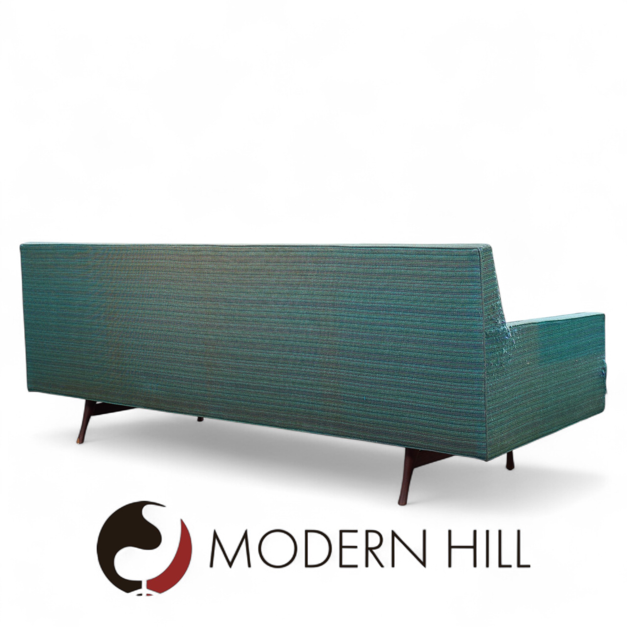 Paul Mccobb for Widdicomb Symmetric Group Mid Century Channel Back Sofa