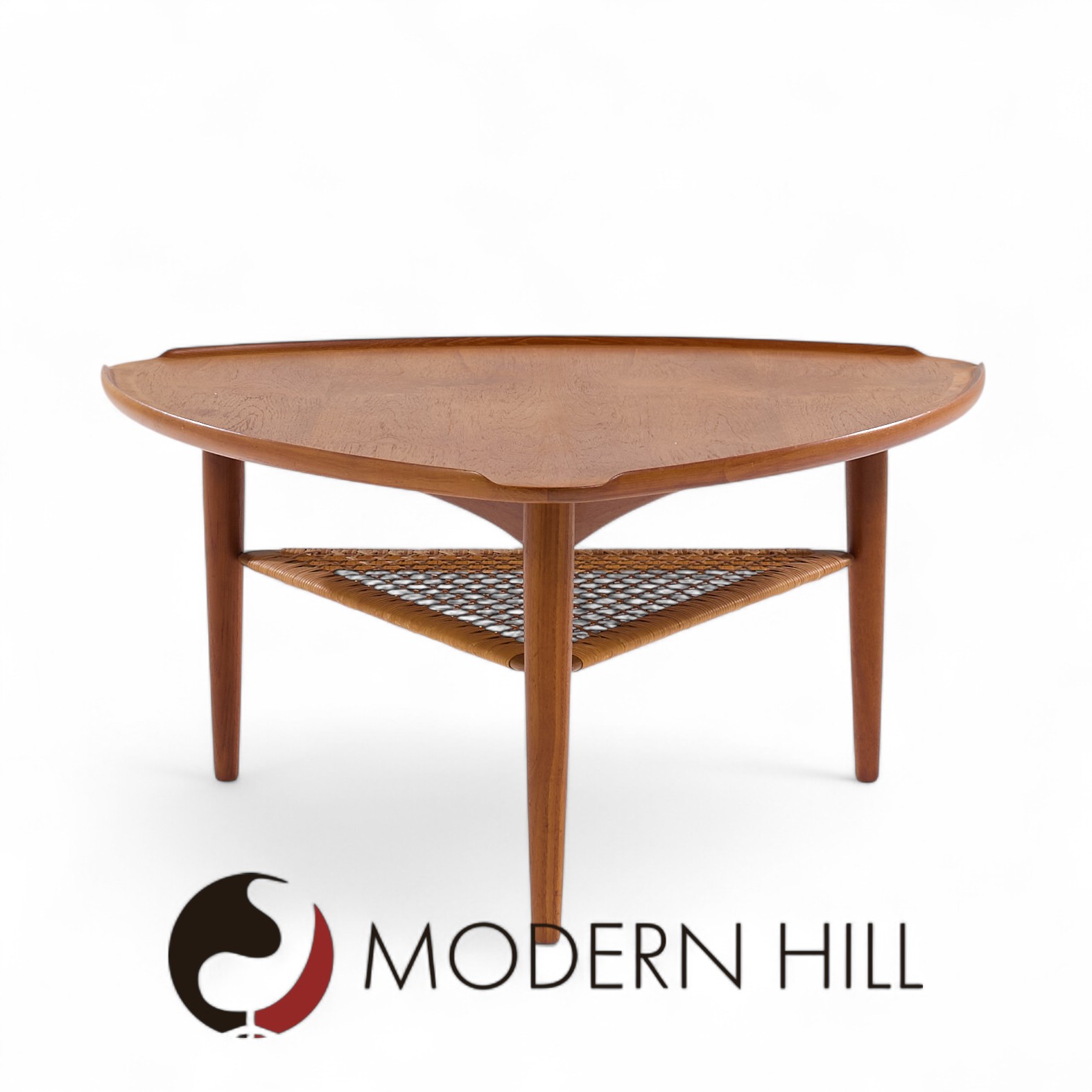 Poul Jensen for Selig Mid Century Danish Guitar Pick Side End Table