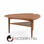 Poul Jensen for Selig Mid Century Danish Guitar Pick Side End Table | Mid Century Modern Furniture - Mid Century Furniture Chicago Poul Jensen for Selig Mid Century Danish Guitar Pick Side End Table