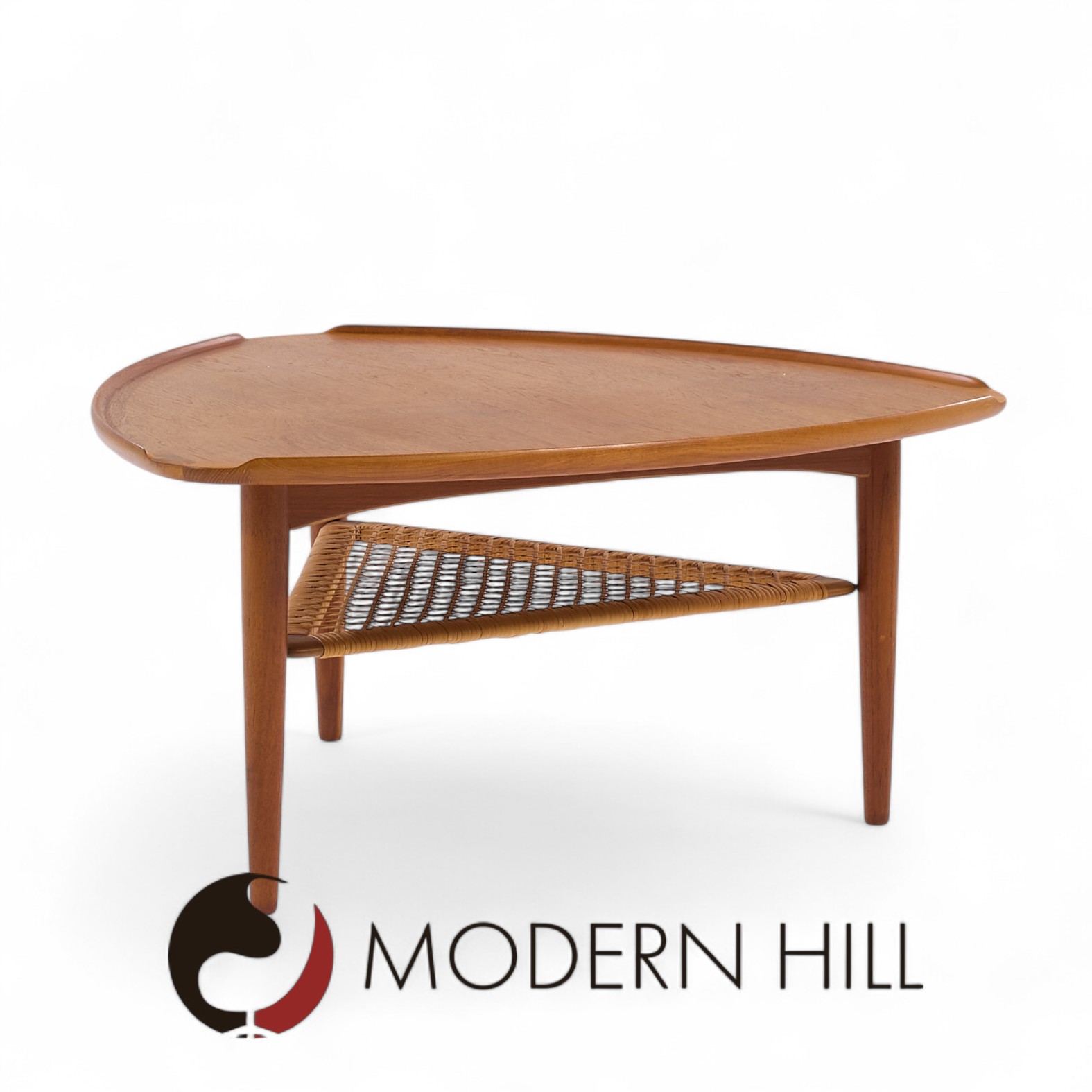 Poul Jensen for Selig Mid Century Danish Guitar Pick Side End Table