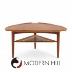 Poul Jensen for Selig Mid Century Danish Guitar Pick Side End Table | Mid Century Modern Furniture - Mid Century Furniture Chicago Poul Jensen for Selig Mid Century Danish Guitar Pick Side End Table
