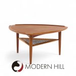 Poul Jensen for Selig Mid Century Danish Guitar Pick Side End Table | Mid Century Modern Furniture - Mid Century Furniture Chicago Poul Jensen for Selig Mid Century Danish Guitar Pick Side End Table