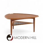 Poul Jensen for Selig Mid Century Danish Guitar Pick Side End Table | Mid Century Modern Furniture - Mid Century Furniture Chicago Poul Jensen for Selig Mid Century Danish Guitar Pick Side End Table