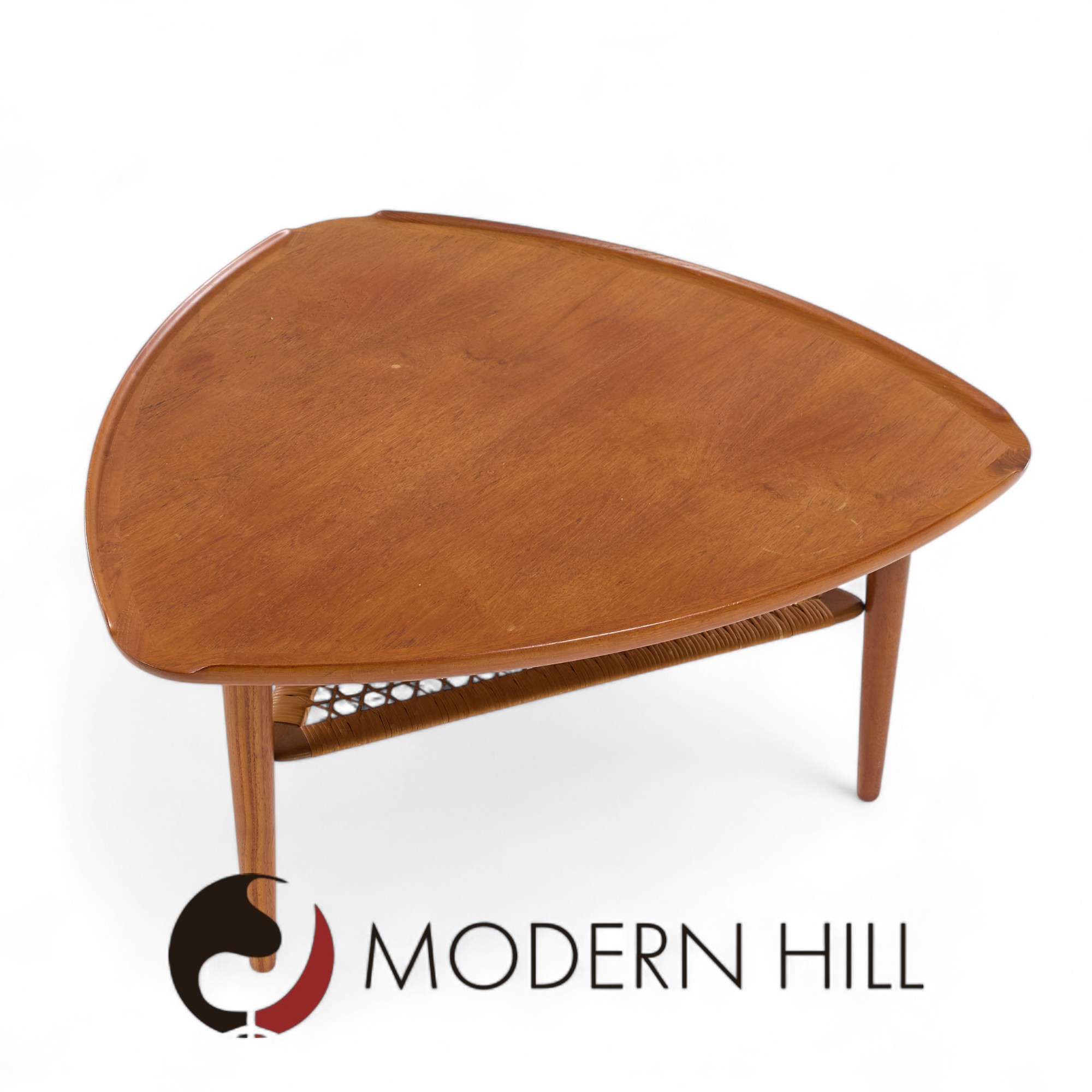 Poul Jensen for Selig Mid Century Danish Guitar Pick Side End Table