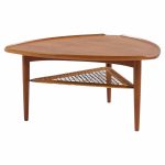 Poul Jensen for Selig Mid Century Danish Guitar Pick Side End Table | Mid Century Modern Furniture - Mid Century Furniture Chicago Poul Jensen for Selig Mid Century Danish Guitar Pick Side End Table